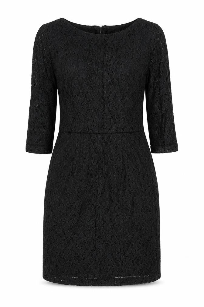 MNG Women's Black Lace Sheath Dress XS