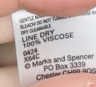 Marks and Spencer Green Polka Dot A-Line Long Dress, Size 14