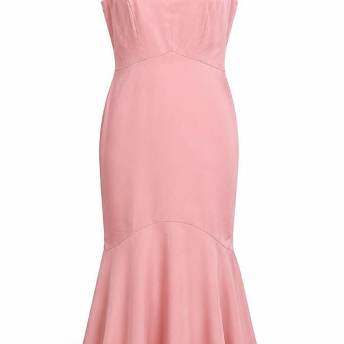 Oasis Women's Pink Mermaid Long Dress - Size 10