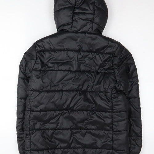 Adidas Boys Black Hooded Puffer Jacket 11-12 Years