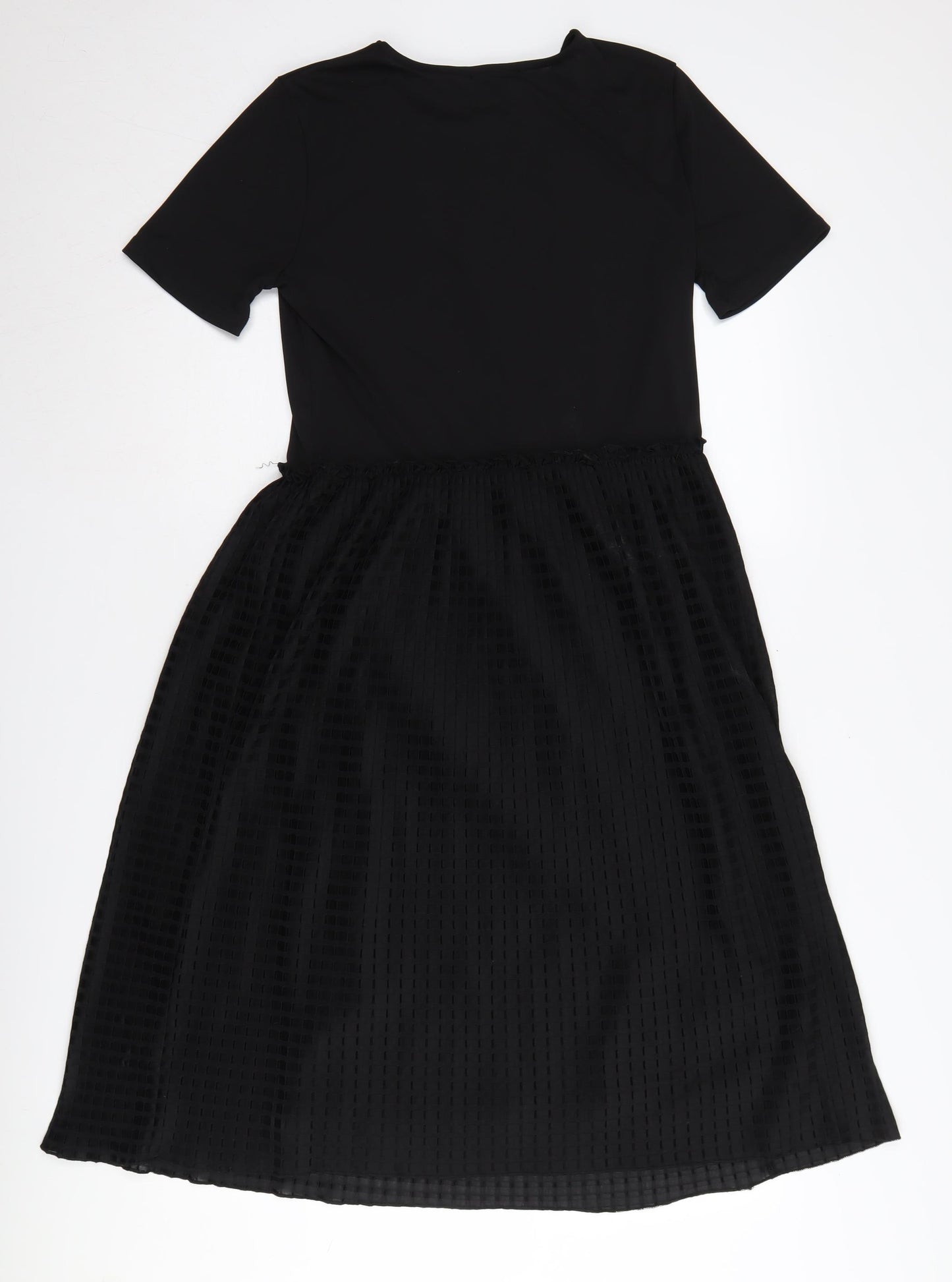 Zara Women's Black A-Line Knee-Length Dress