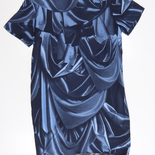 & Other Stories Women Blue Shift Dress Size 10