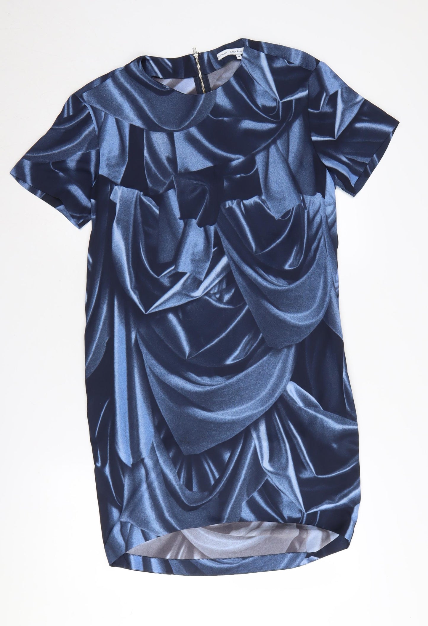 & Other Stories Women Blue Shift Dress Size 10
