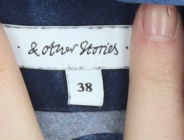 & Other Stories Women Blue Shift Dress Size 10
