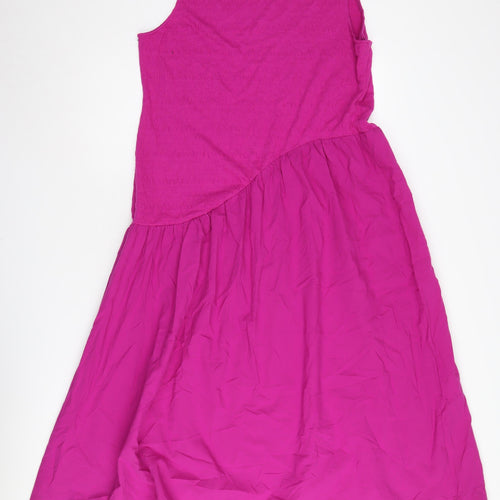 Marks and Spencer Women's Pink A-Line Midi Dress