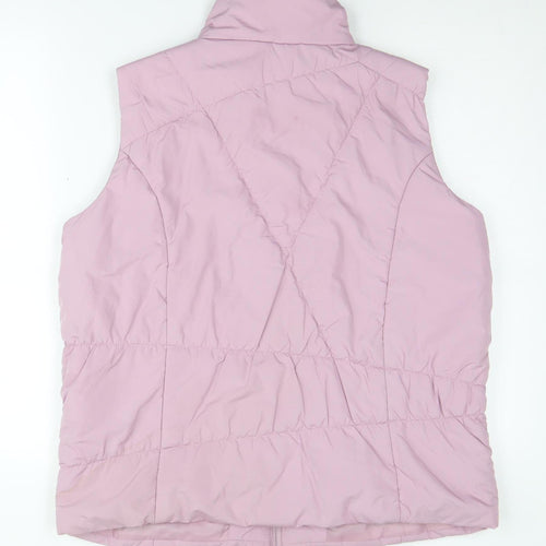 Bonmarché Women's Pink Sleeveless Puffer Waistcoat M