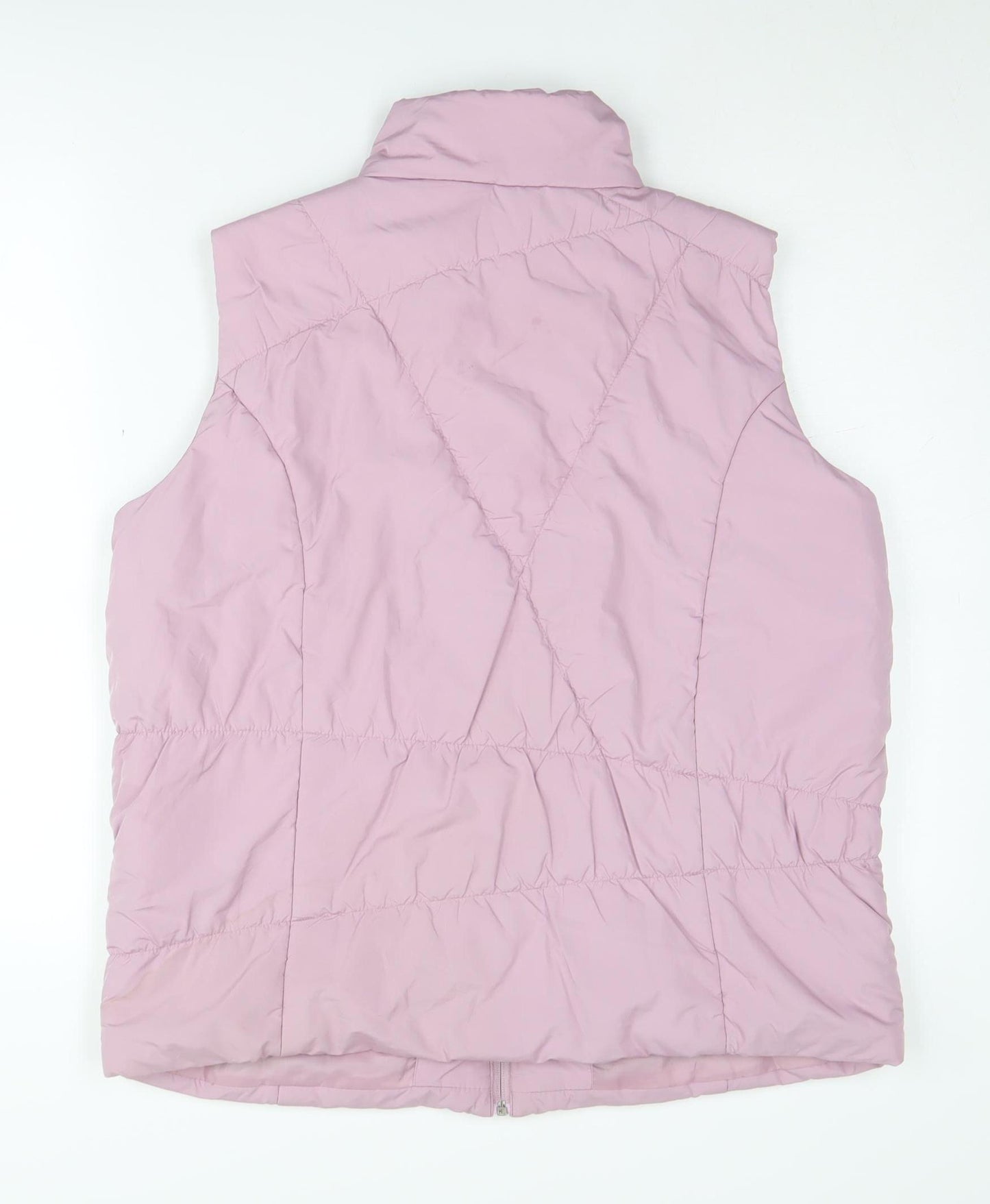 Bonmarché Women's Pink Sleeveless Puffer Waistcoat M