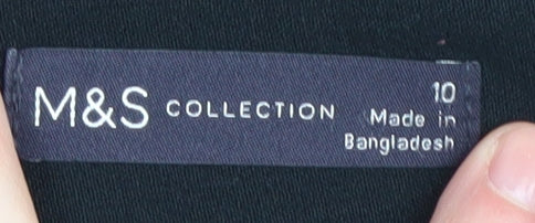 Marks and Spencer Women's Black Pencil Skirt, Size 10