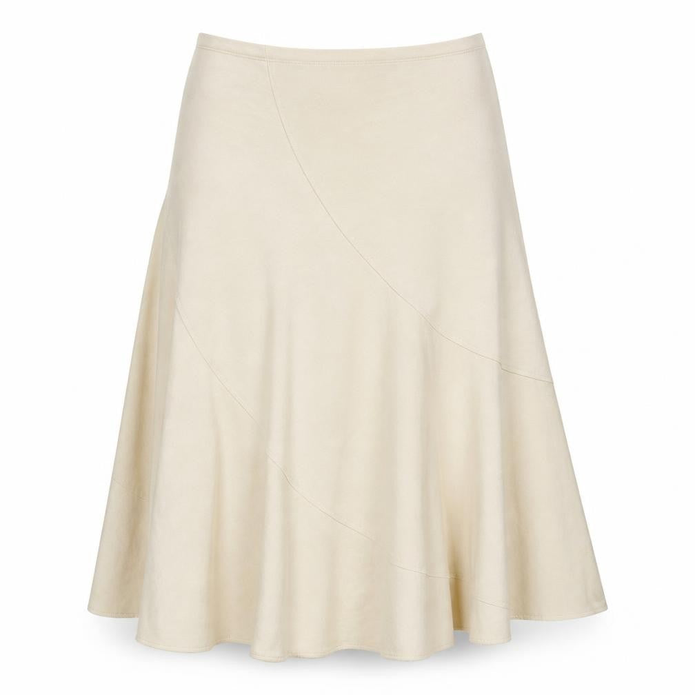 Viz-A-Viz Women's Beige A-Line Skirt Size 12
