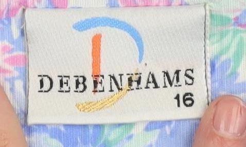 Debenhams Women's Floral Wrap Blouse Size 16