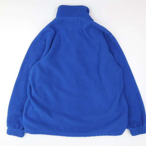 MIG Men's Blue Fleece Jacket M - Casual Outdoor Zip