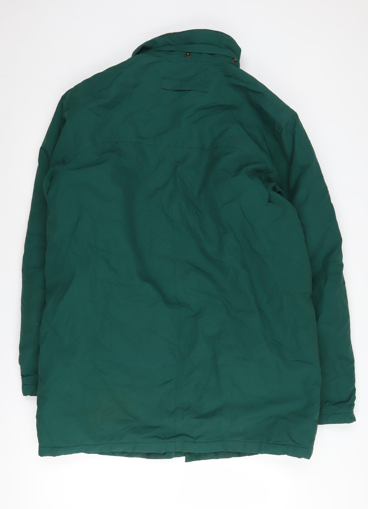 Lands' End Men's Green Hooded Parka M