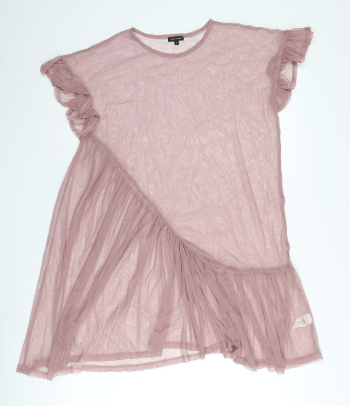 River Island Women's Purple Tunic Blouse, Size S