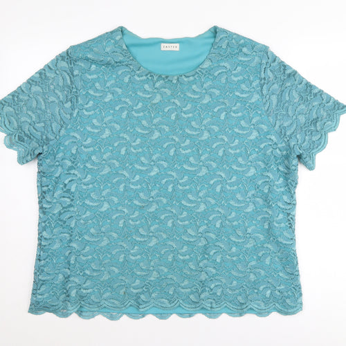 Eastex Women's Blue Lace Blouse Size 20