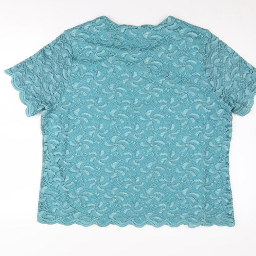 Eastex Women's Blue Lace Blouse Size 20