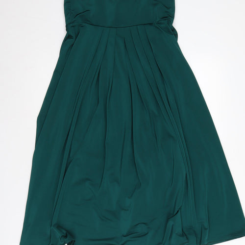 Marks and Spencer Women's Green A-Line Strapless Dress