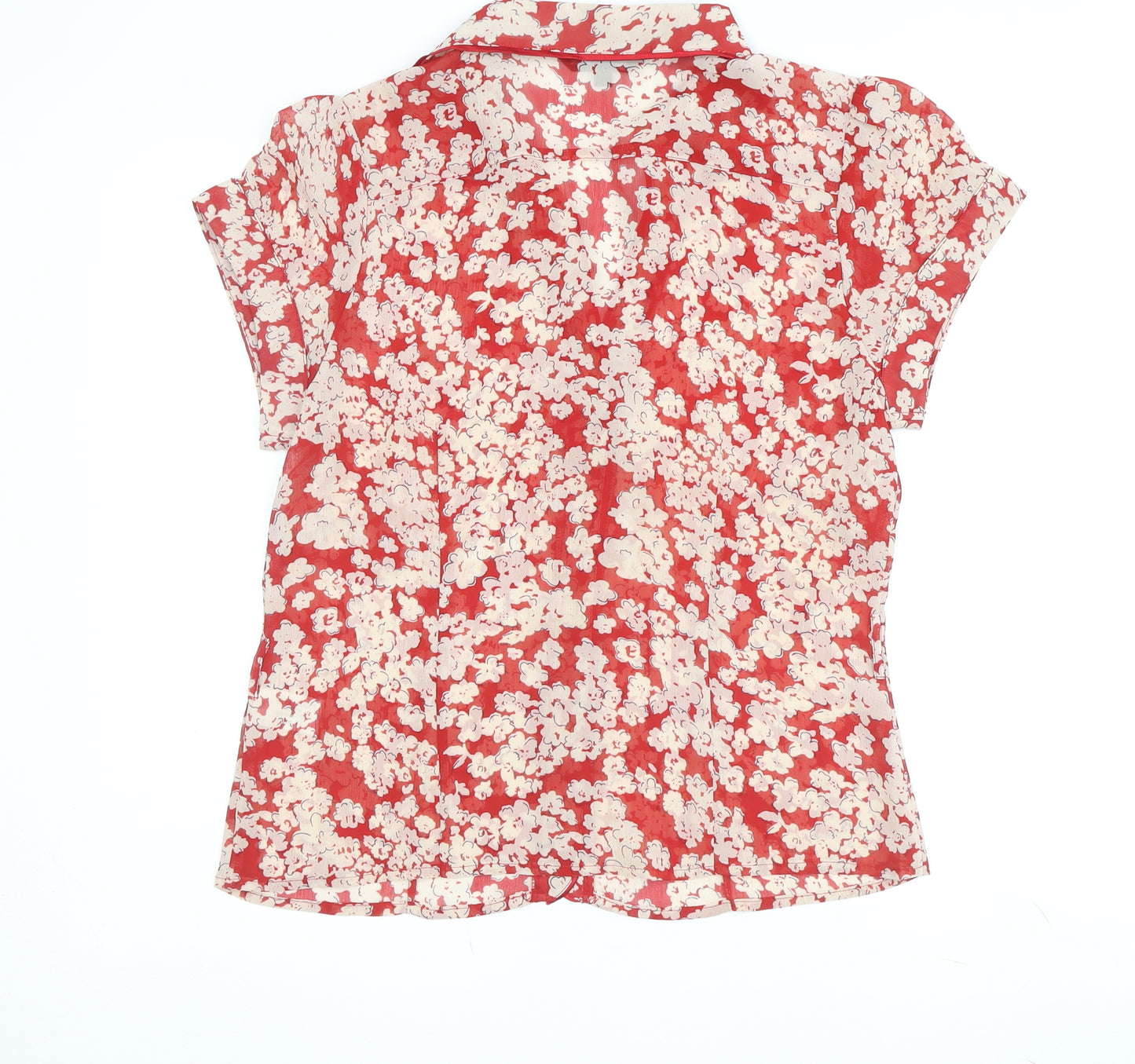 Ellie Louise Women's Red Floral Blouse - Size 12