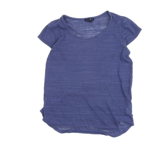 Gap Women's Blue XS Basic Scoop Neck T-Shirt