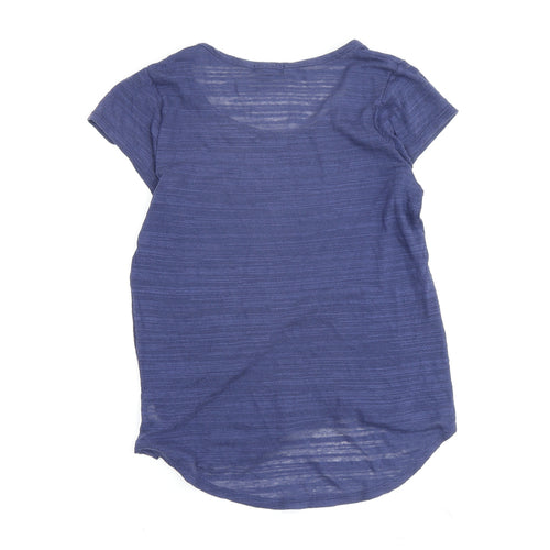 Gap Women's Blue XS Basic Scoop Neck T-Shirt