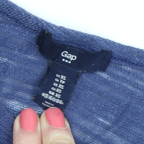 Gap Women's Blue XS Basic Scoop Neck T-Shirt