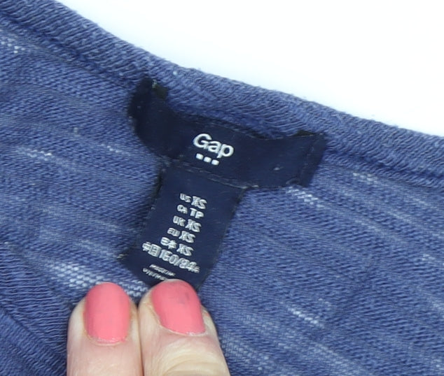 Gap Women's Blue XS Basic Scoop Neck T-Shirt