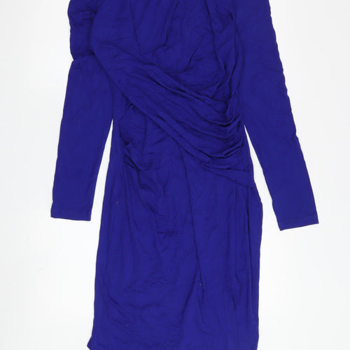 French Connection Women's Blue Sheath Dress Size 14