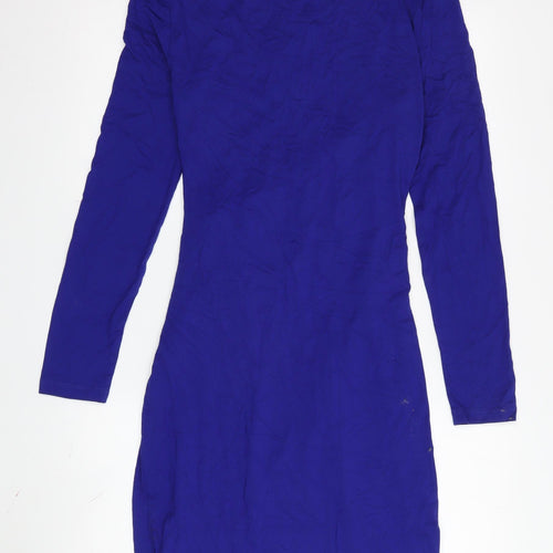 French Connection Women's Blue Sheath Dress Size 14