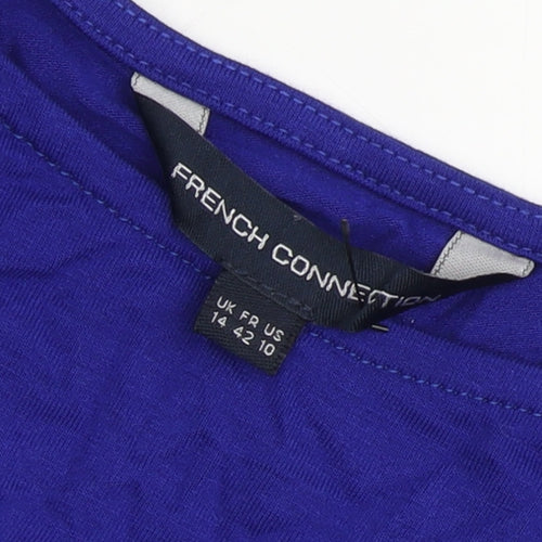 French Connection Women's Blue Sheath Dress Size 14