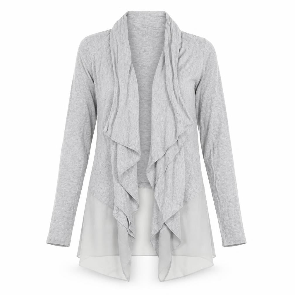 Front view of RJR.John Rocha Women's Grey Cardigan, size 10