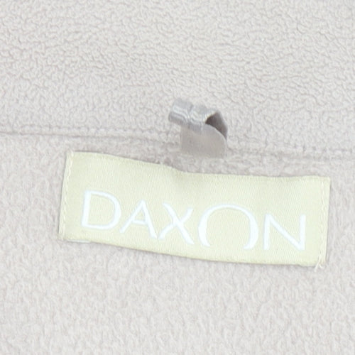 Daxon Women Beige Fleece Jacket M - Autumn Winter Casual