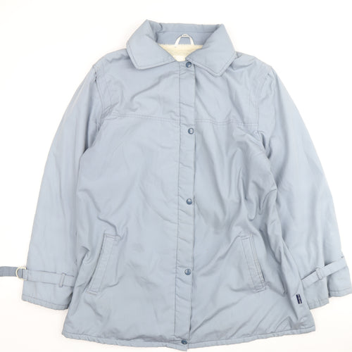 Vintage Women's Blue Mid-Length Insulated Coat Size 16