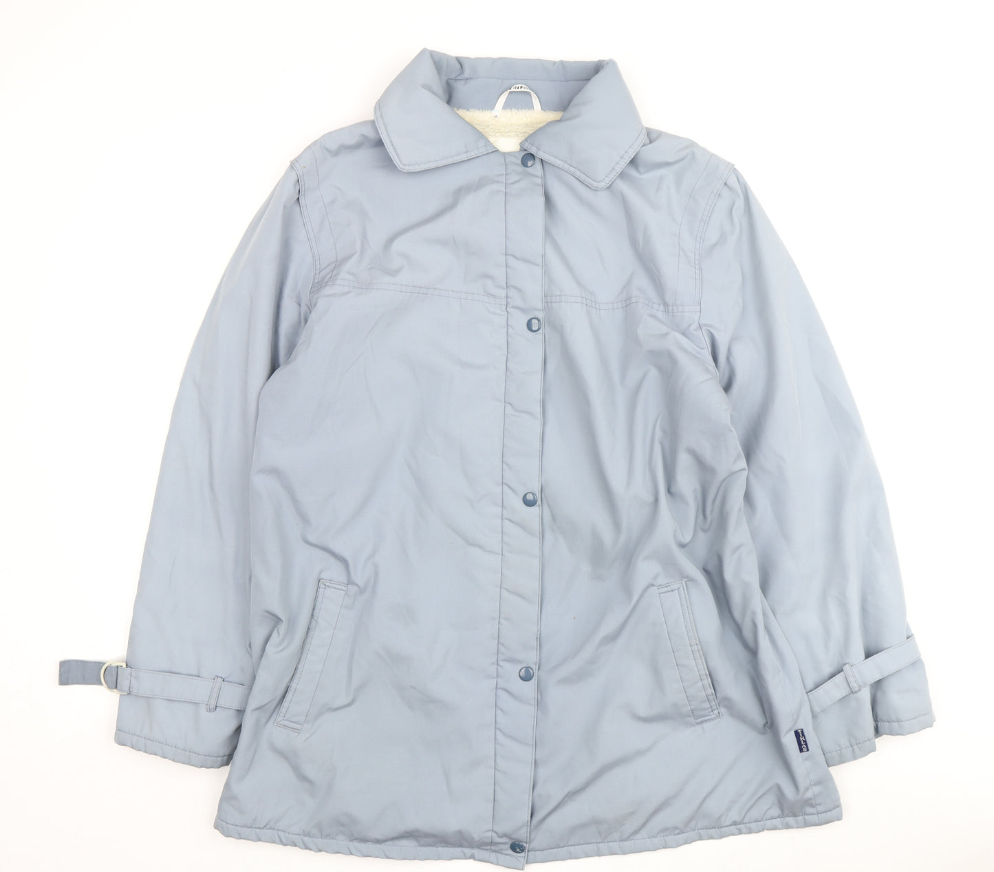 Vintage Women's Blue Mid-Length Insulated Coat Size 16