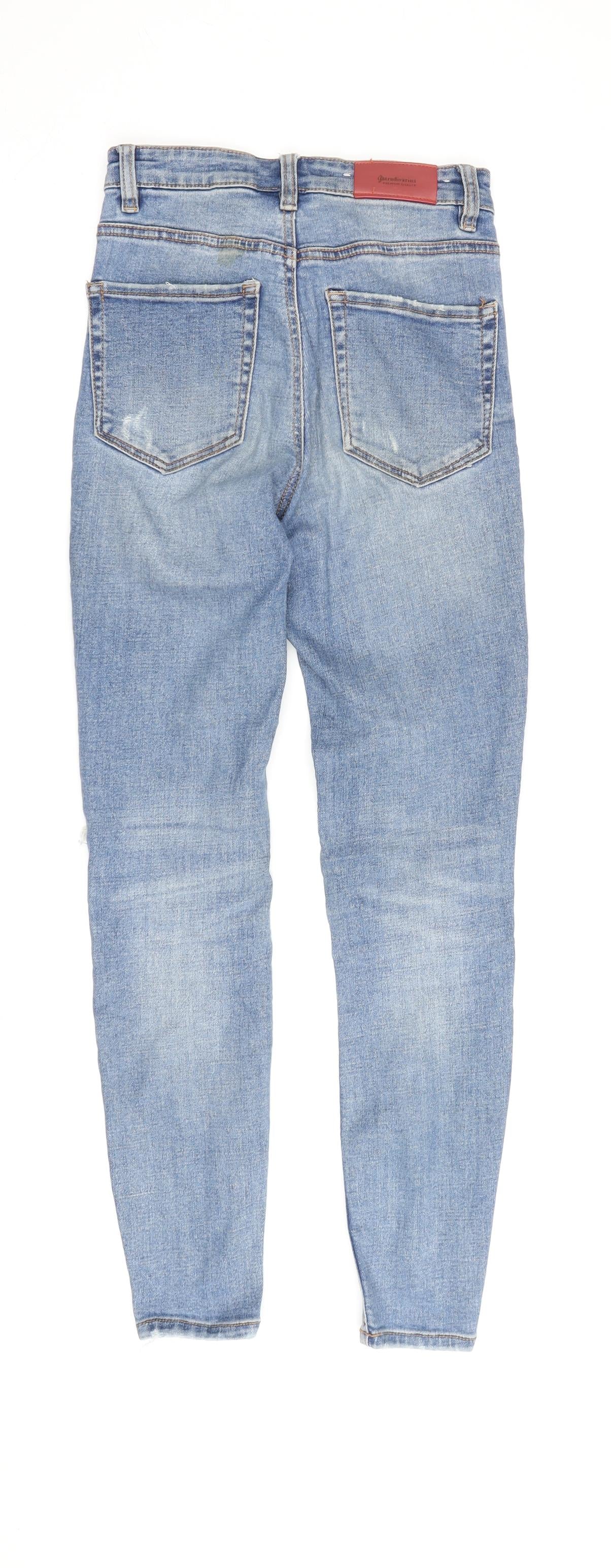 Stradivarius Women's Blue Skinny Jeans Size 6