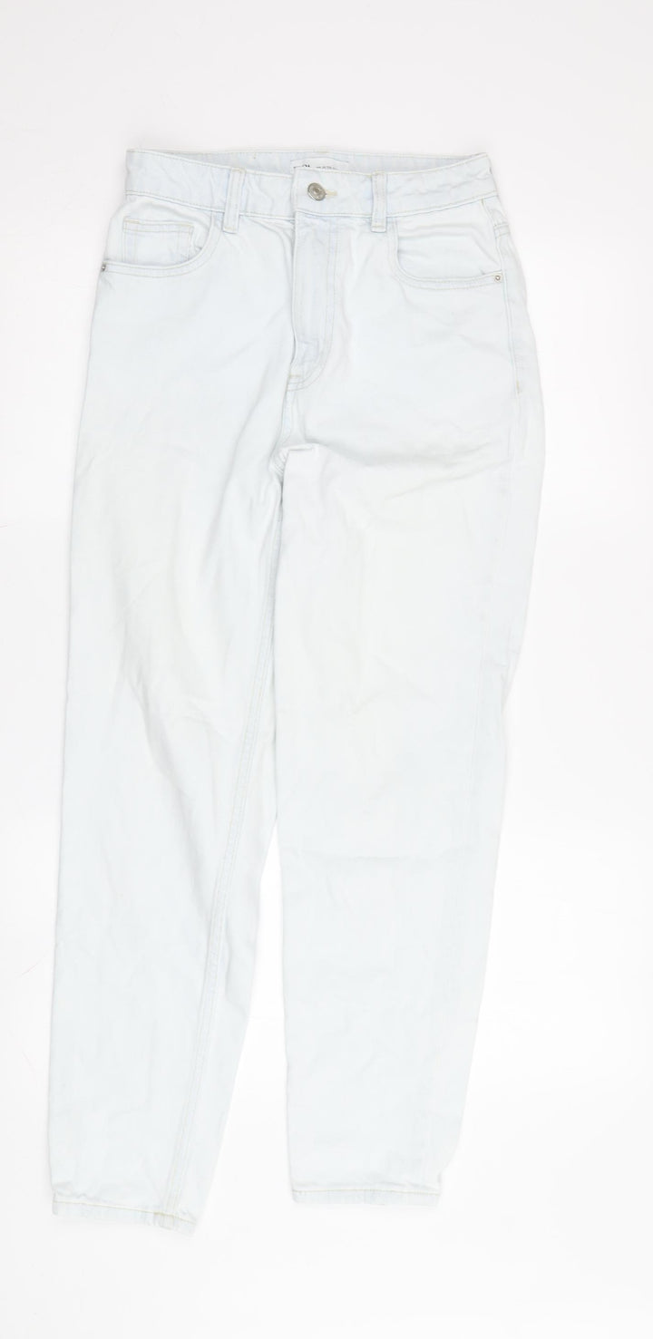 Zara Women's Blue Skinny Jeans - Size 6 - Classic Style