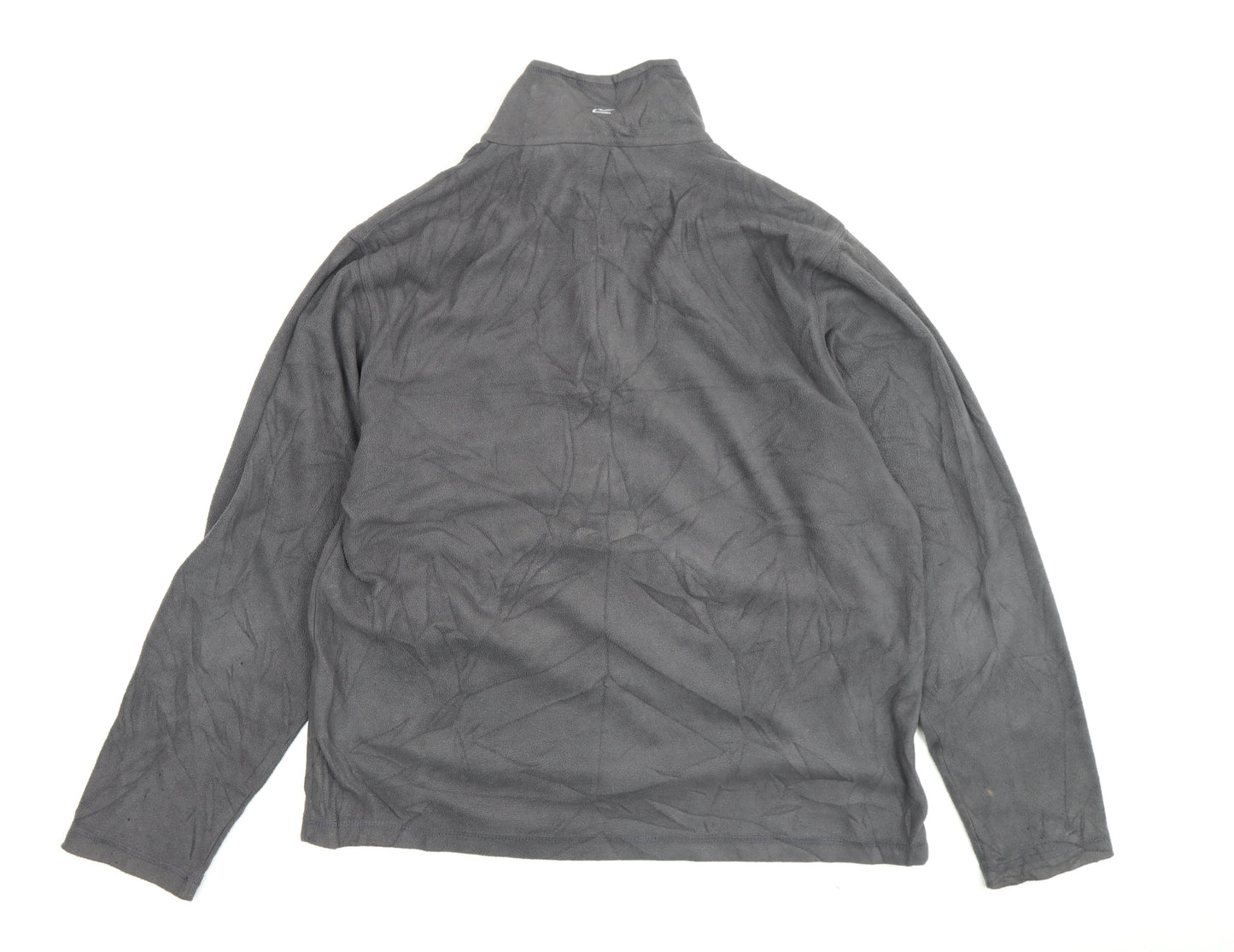 Regatta Men's Grey 1/4 Zip Fleece Sweatshirt, Size L