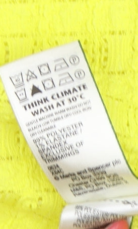 Marks and Spencer Women Yellow Long Sleeve Top, Size 18