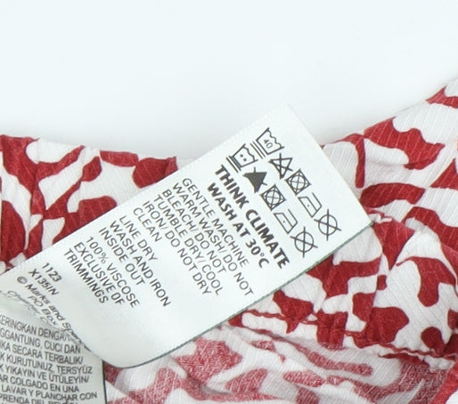 Marks and Spencer Women's Red Cropped Trousers