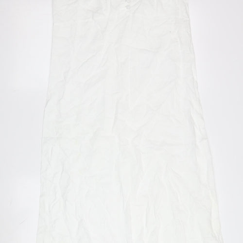 Marks and Spencer White Chemise Women Size 10 Cotton