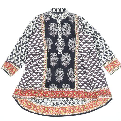 Khaadi Women's Multicolour Geometric Shift Dress Size 10