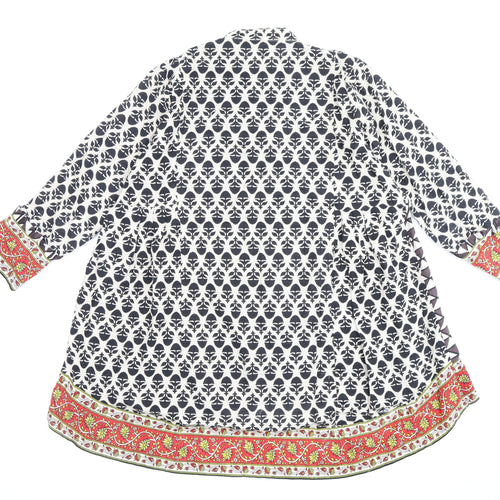 Khaadi Women's Multicolour Geometric Shift Dress Size 10