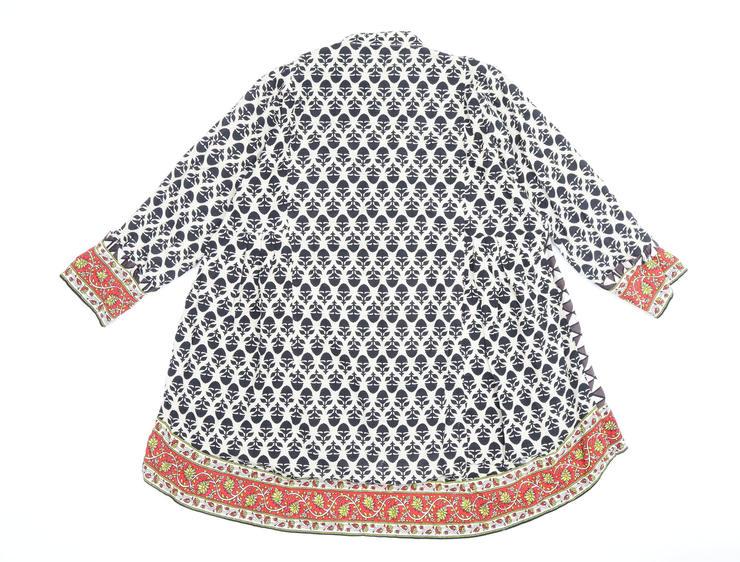 Khaadi Women's Multicolour Geometric Shift Dress Size 10