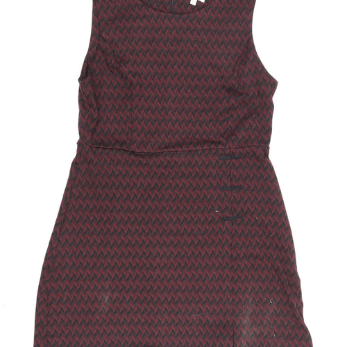 Apricot Women's Chevron Short Shift Dress 14