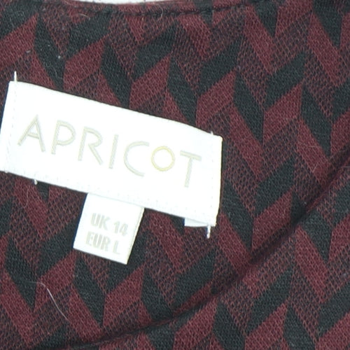 Apricot Women's Chevron Short Shift Dress 14