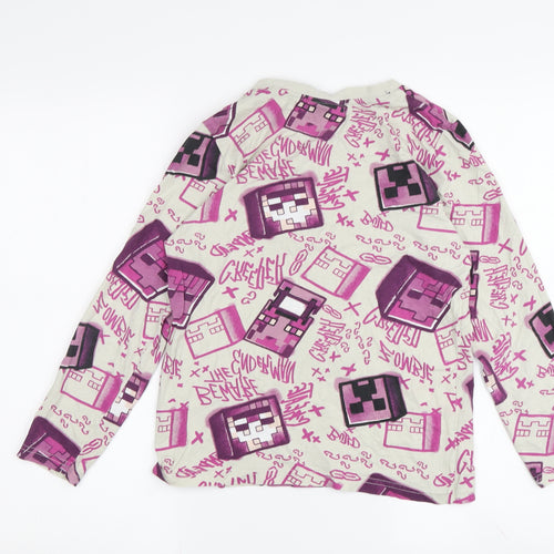 Minecraft Girls Multicoloured Long Sleeve T-Shirt, Size S