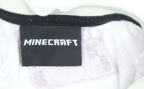 Minecraft Girls Multicoloured Long Sleeve T-Shirt, Size S