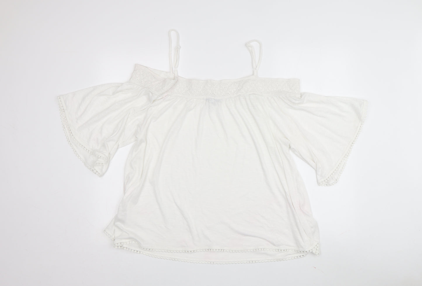 Next Women's White Off Shoulder Blouse Size 16