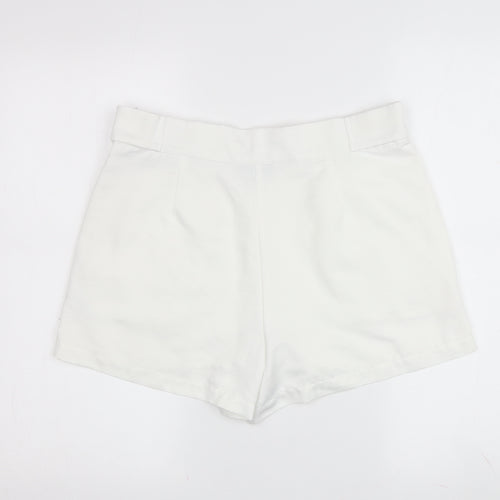 Topshop Women's White Classic Shorts Size 12