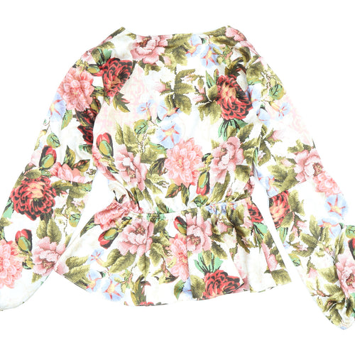 Guess Women's Multicoloured Floral Tunic Blouse Size S