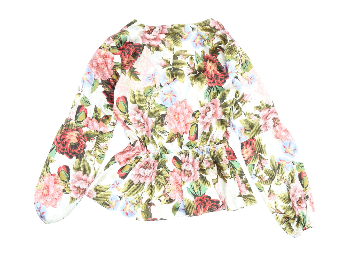 Guess Women's Multicoloured Floral Tunic Blouse Size S