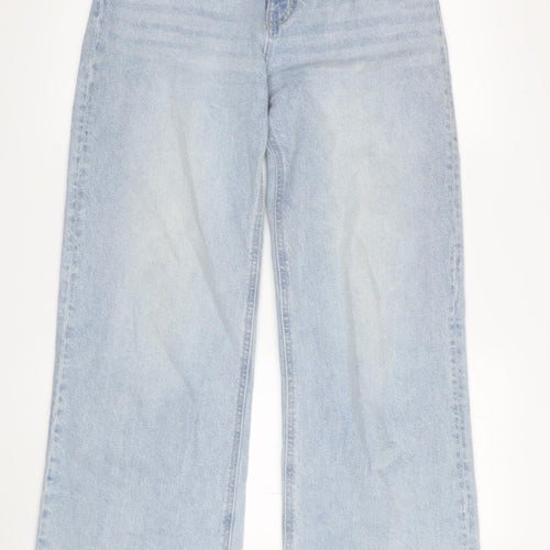 H&M Blue Wide-Leg Women's Jeans Size 8